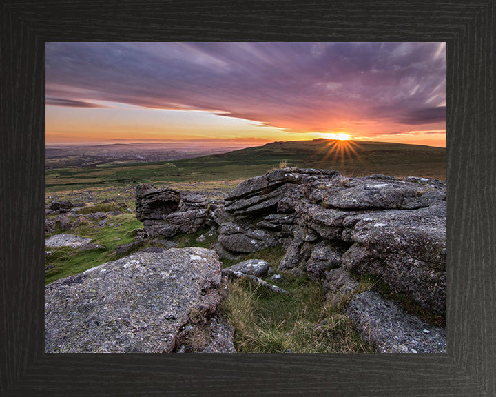 Dartmoor national park Devon at sunset Photo Print - Canvas - Framed Photo Print - Hampshire Prints