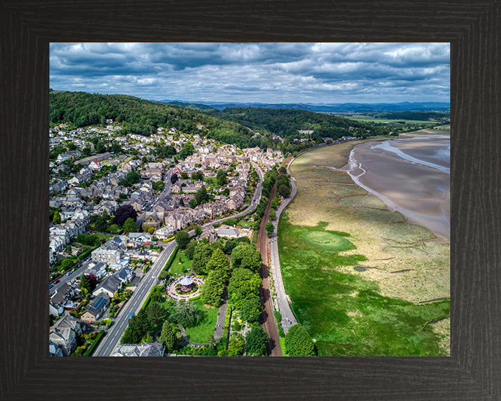 Grange-over-Sands Cumbria from above Photo Print - Canvas - Framed Photo Print - Hampshire Prints