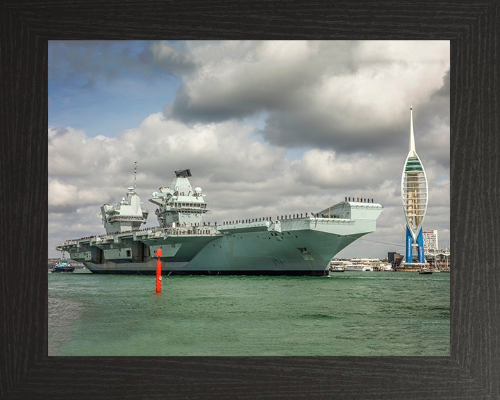 HMS Queen Elizabeth R08 Royal Navy Queen Elizabeth Class Aircraft Carrier Photo Print or Framed Print - Hampshire Prints