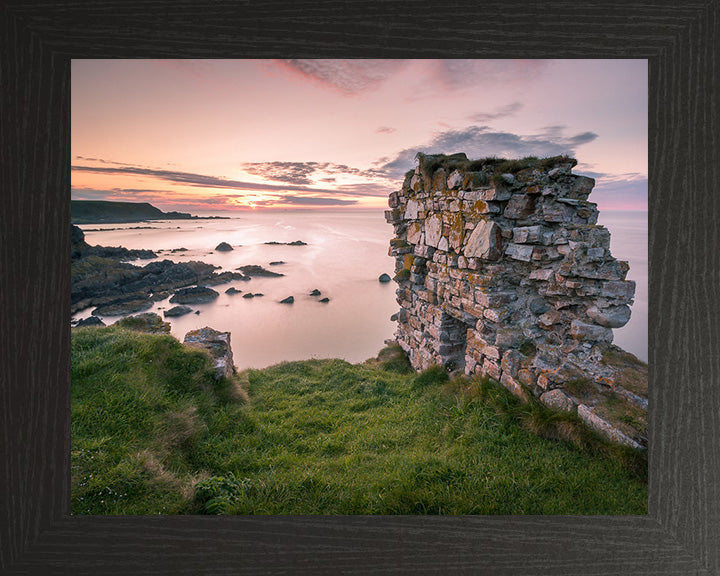Findlater Castle Aberdeenshire Scotland at sunset Photo Print - Canvas - Framed Photo Print - Hampshire Prints