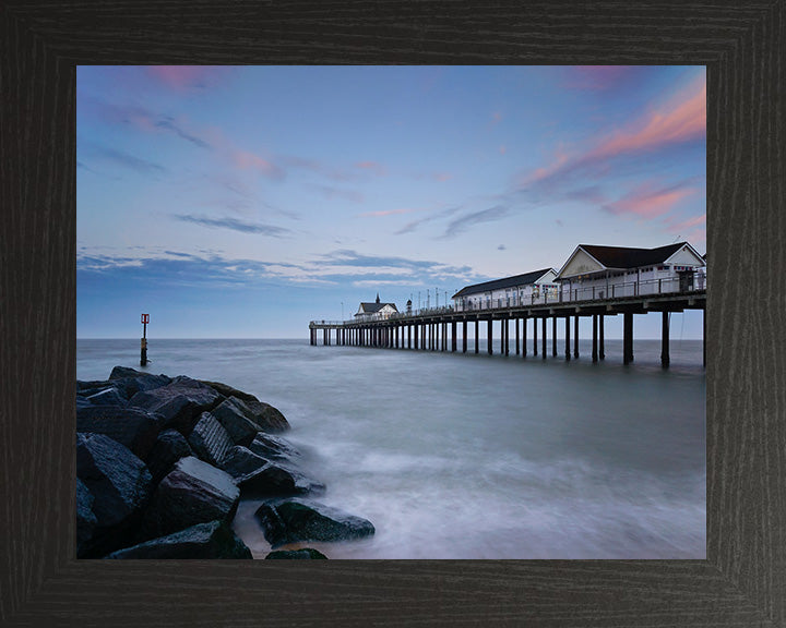Southwold Pier Suffolk during sunset Photo Print - Canvas - Framed Photo Print - Hampshire Prints