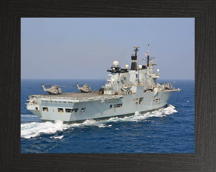 HMS Illustrious R06 Royal Navy Invincible class Aircraft Carrier Photo Print or Framed Print - Hampshire Prints