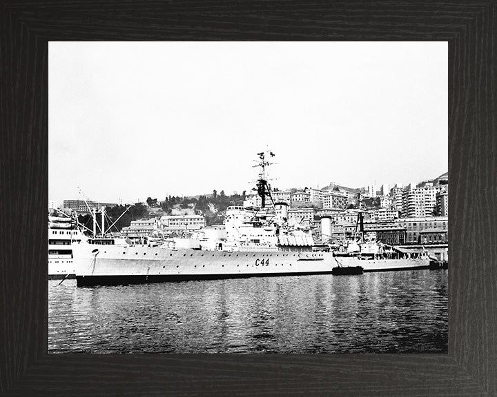 HMS Jamaica (44) Royal Navy Fiji class light cruiser Photo Print or Framed Photo Print - Hampshire Prints