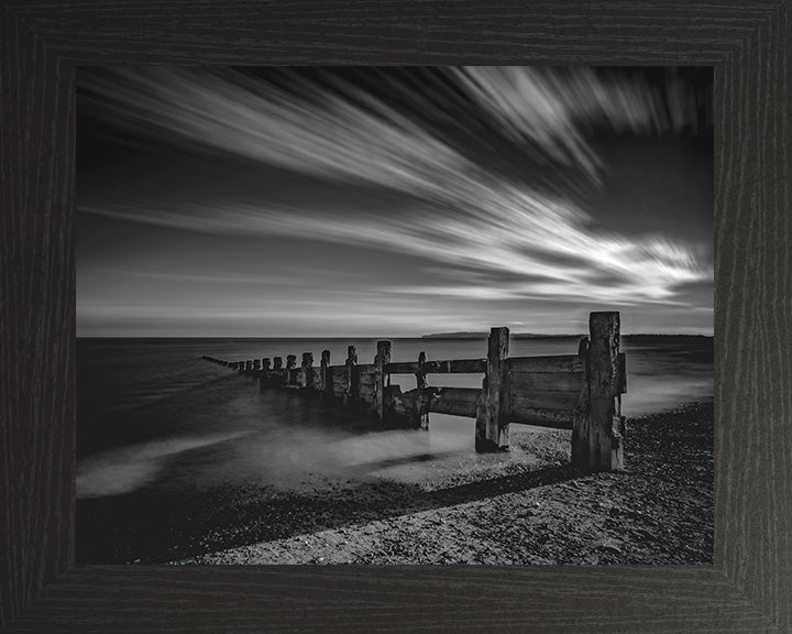 Camber Sands beach East Sussex black and white Photo Print - Canvas - Framed Photo Print - Hampshire Prints