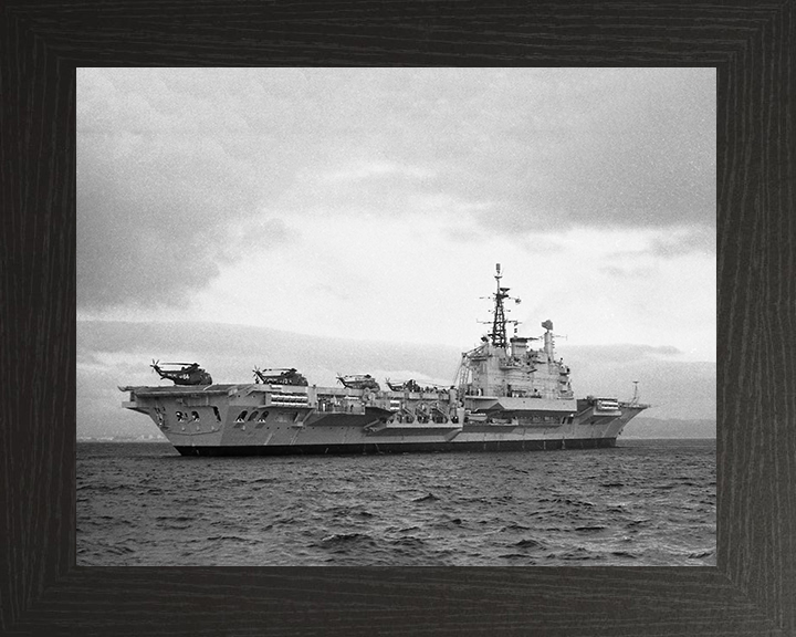 HMS Hermes R12 Royal Navy Centaur class Aircraft carrier Photo Print or Framed Print - Hampshire Prints