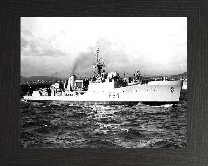 HMS Exmouth F84 Royal Navy Blackwood class frigate Photo Print or Framed Print - Hampshire Prints