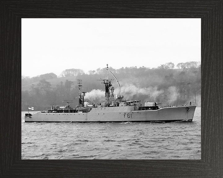 HMS Llandaff F61 Royal Navy Salisbury class Frigate Photo Print or Framed Print - Hampshire Prints