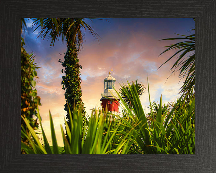 Smeaton's Tower Plymouth Hoe Devon at sunset Photo Print - Canvas - Framed Photo Print - Hampshire Prints