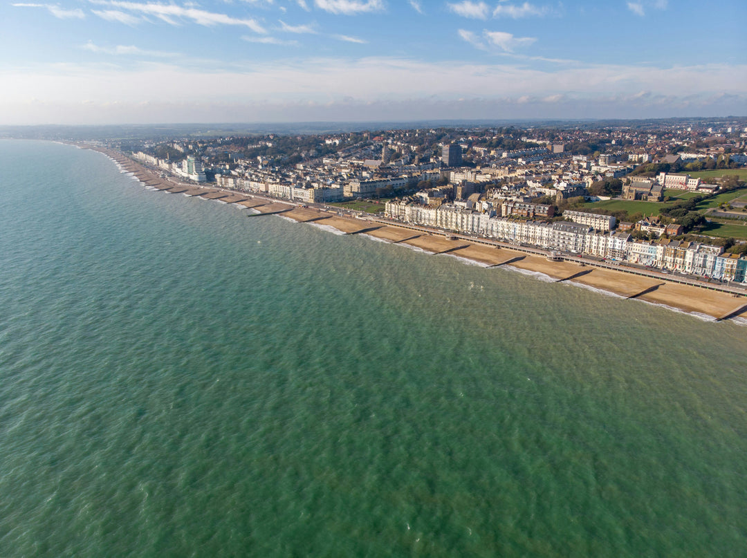 Saint Leonards beach East Sussex from above Photo Print - Canvas - Framed Photo Print - Hampshire Prints