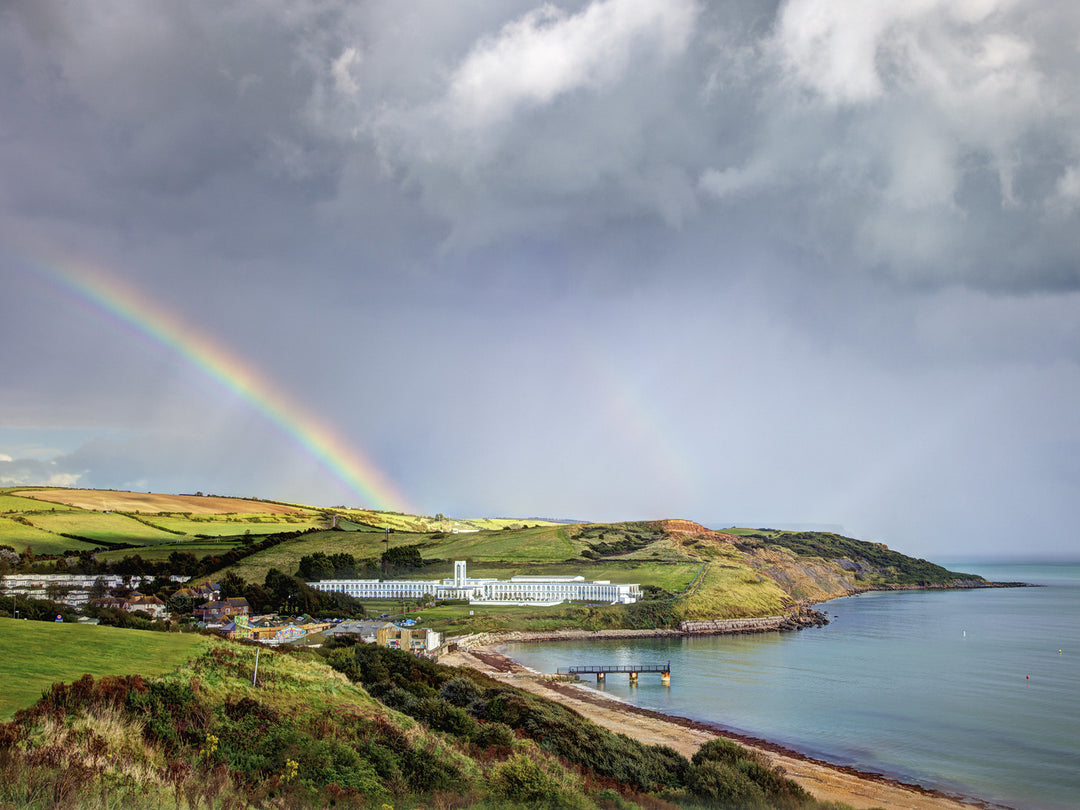 Rainbow over Bowleaze Cove Dorset Photo Print - Canvas - Framed Photo Print - Hampshire Prints