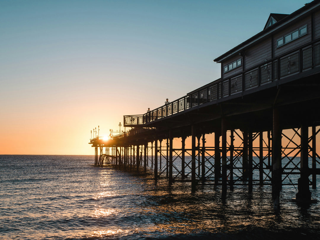 Teignmouth Pier at sunset Photo Print - Canvas - Framed Photo Print - Hampshire Prints