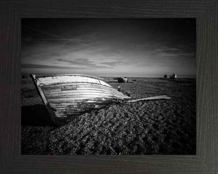fishing boats at Dungeness Beach kent Photo Print - Canvas - Framed Photo Print - Hampshire Prints