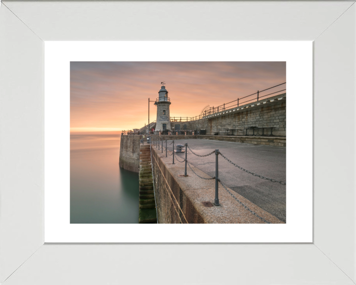 Folkestone Harbour kent at sunset Photo Print - Canvas - Framed Photo Print - Hampshire Prints