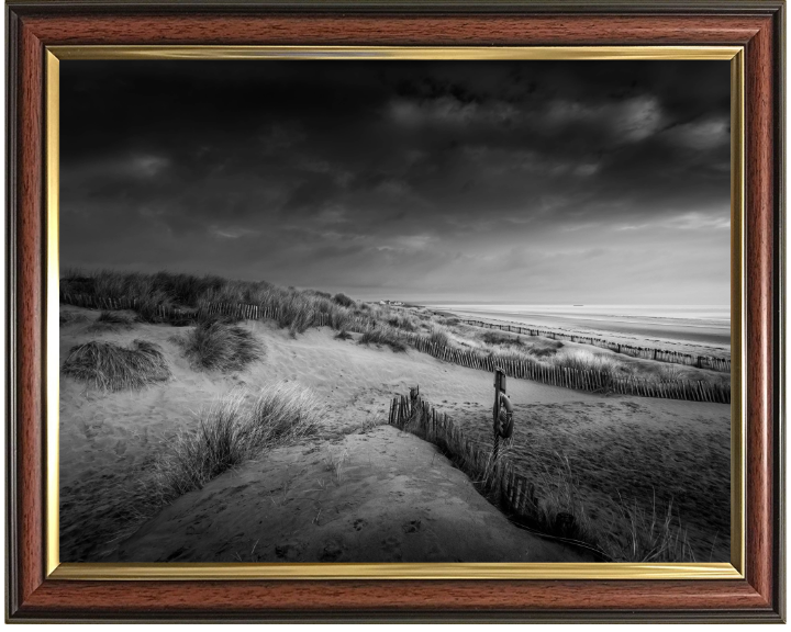 Greatstone beach Kent in black and white Photo Print - Canvas - Framed Photo Print - Hampshire Prints
