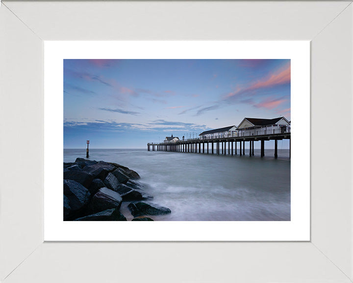 Southwold Pier Suffolk during sunset Photo Print - Canvas - Framed Photo Print - Hampshire Prints