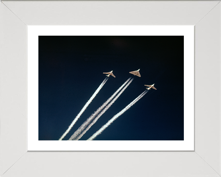 RAF V Force Vulcan Valiant Victor Jets 1958 | Photo Print | Framed Print | Military | Aircraft | Royal Air Force | Wall Art | Home Decor | Aviation | Photography Hampshire Prints 10 x 8 White Frame Yes