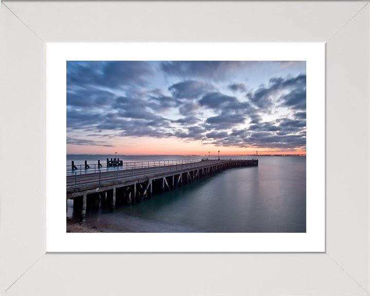 Shoeburyness pier Essex at sunset Photo Print - Canvas - Framed Photo Print - Hampshire Prints