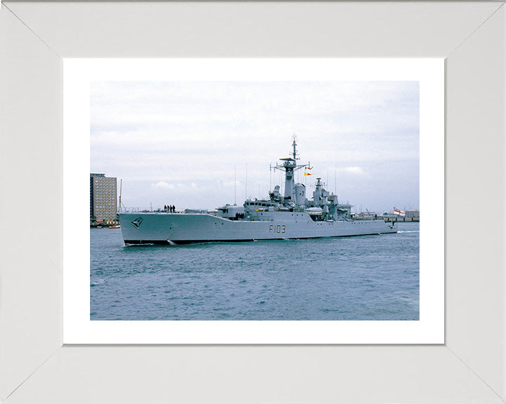 HMS Lowestoft F103 Royal Navy Rothesay class frigate Photo Print or Framed Print - Hampshire Prints