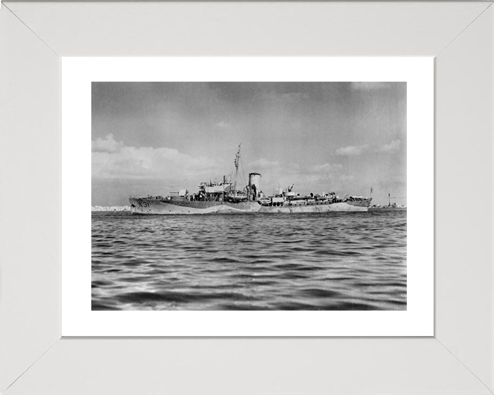 HMS Camellia K31 Royal Navy Flower class corvette Photo Print or Framed Print - Hampshire Prints