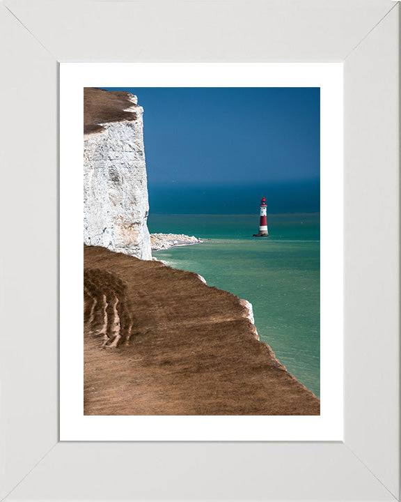 Beachy Head cliffs and lighthouse East Sussex Photo Print - Canvas - Framed Photo Print - Hampshire Prints