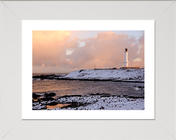 Girdle Ness Lighthouse Scotland at sunset Photo Print - Canvas - Framed Photo Print - Hampshire Prints