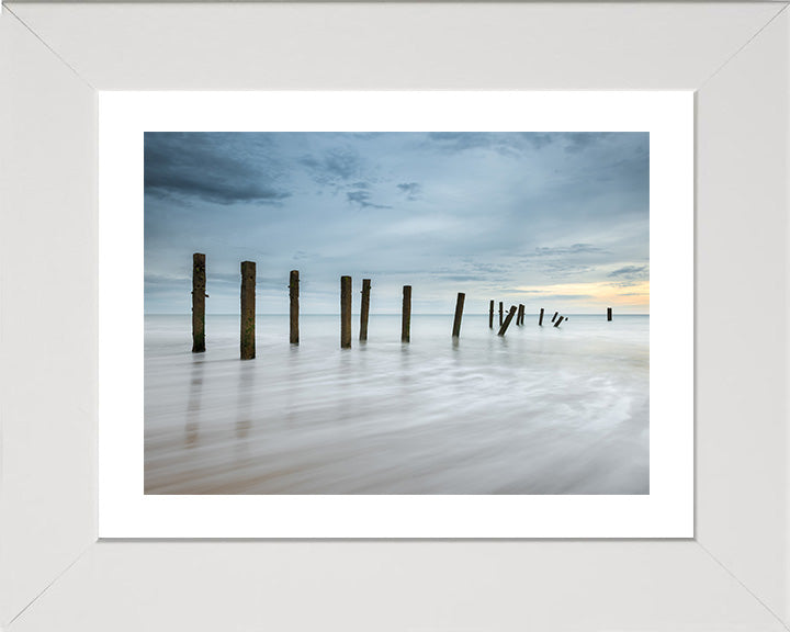 Happisburgh Beach Norfolk at sunset Photo Print - Canvas - Framed Photo Print - Hampshire Prints