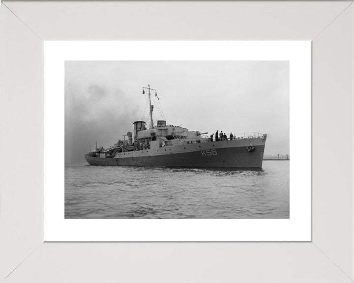 HMS Asphodel K56 Royal Navy Flower class corvette Photo Print or Framed Print - Hampshire Prints