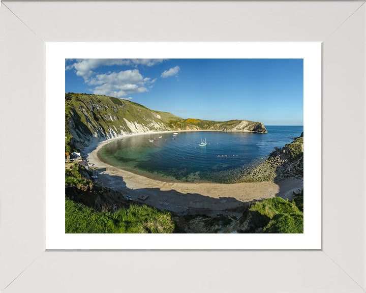 Lulworth Cove Dorset in summer Photo Print - Canvas - Framed Photo Print - Hampshire Prints
