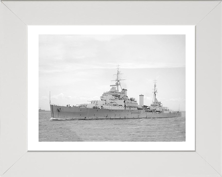 HMS Gambia (48) Royal Navy Fiji class light cruiser Photo Print or Framed Photo Print - Hampshire Prints