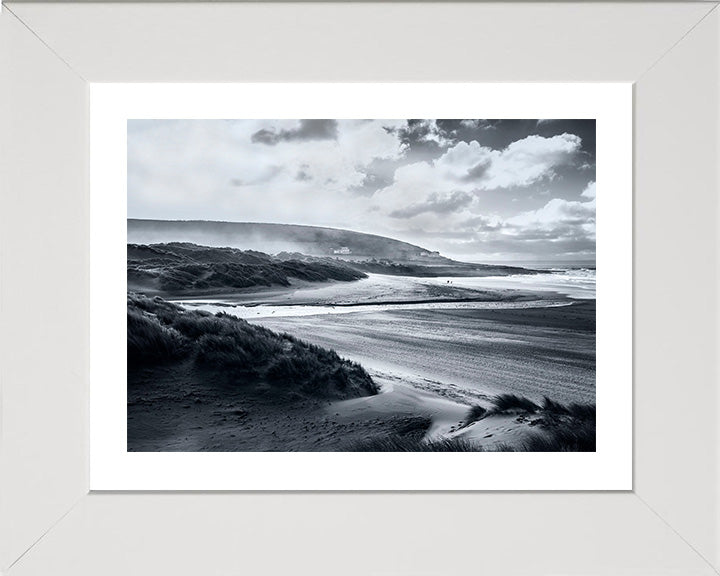 Croyde Bay Devon black and white Photo Print - Canvas - Framed Photo Print - Hampshire Prints