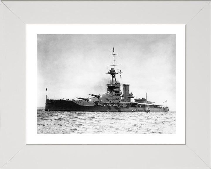 HMS Marlborough (1912) Royal Navy Iron Duke class battleship Photo Print or Framed Print - Hampshire Prints