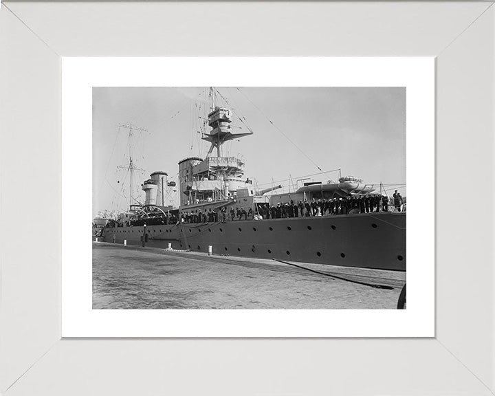HMS Raleigh 96 (1919) | Photo Print | Framed Print | Hawkins Class | Cruiser | Royal Navy Hampshire Prints