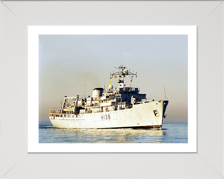 HMS Herald H138 Royal Navy Hecla class survey vessel Photo Print or Framed Print - Hampshire Prints