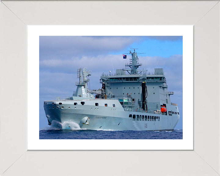 RFA Tidespring A136 | Photo Print | Framed Print | Tide class | Tanker | Royal Fleet Auxiliary Hampshire Prints 10 x 8 White Frame Yes