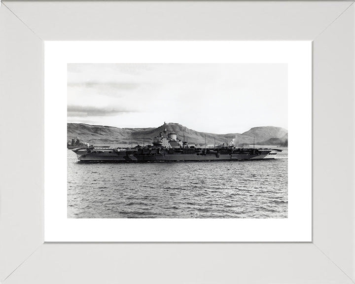 HMS Victorious R38 Royal Navy Illustrious class Aircraft Carrier Photo Print or Framed Print - Hampshire Prints