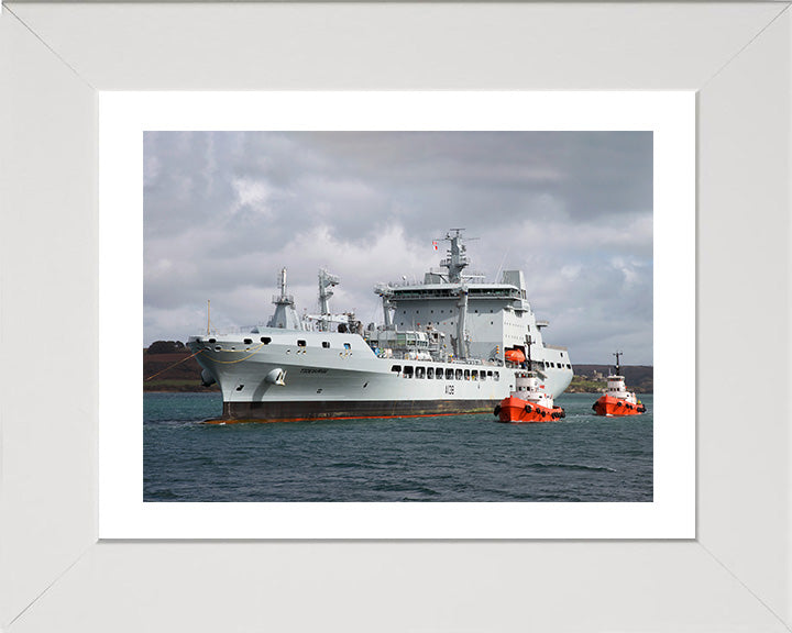 RFA Tidesurge A138 | Photo Print | Framed Print | Tide class | Tanker | Royal Fleet Auxiliary Hampshire Prints 10 x 8 White Frame Yes