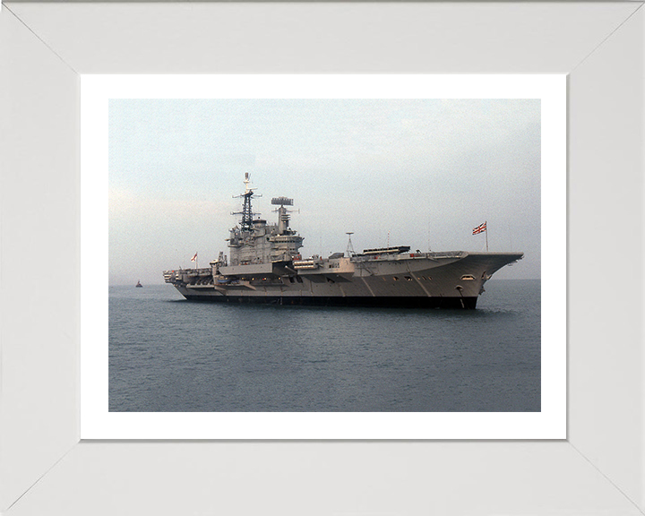 HMS Hermes R12 Royal Navy Centaur class Aircraft carrier Photo Print or Framed Print - Hampshire Prints