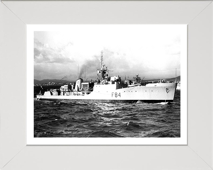 HMS Exmouth F84 Royal Navy Blackwood class frigate Photo Print or Framed Print - Hampshire Prints