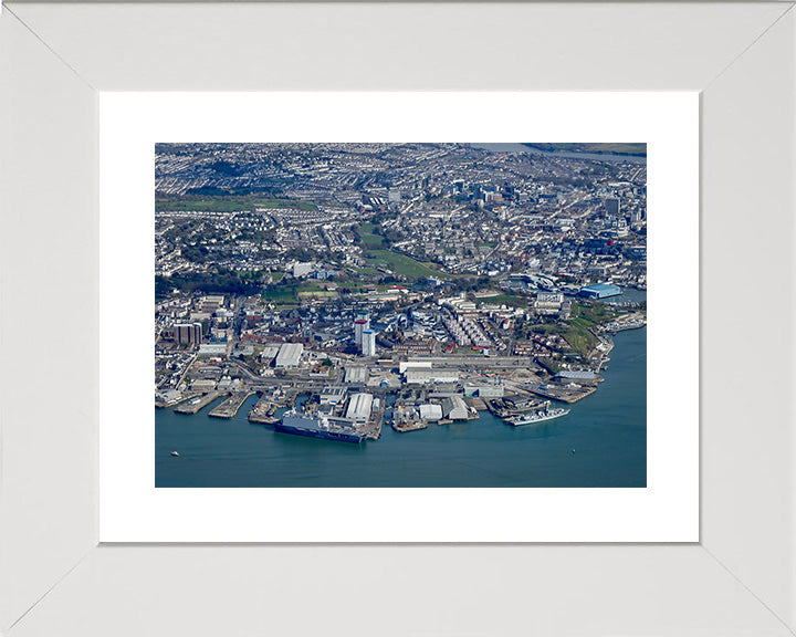 HMNB Plymouth (Devonport) Aerial Photo Print or Framed Photo Print - Hampshire Prints