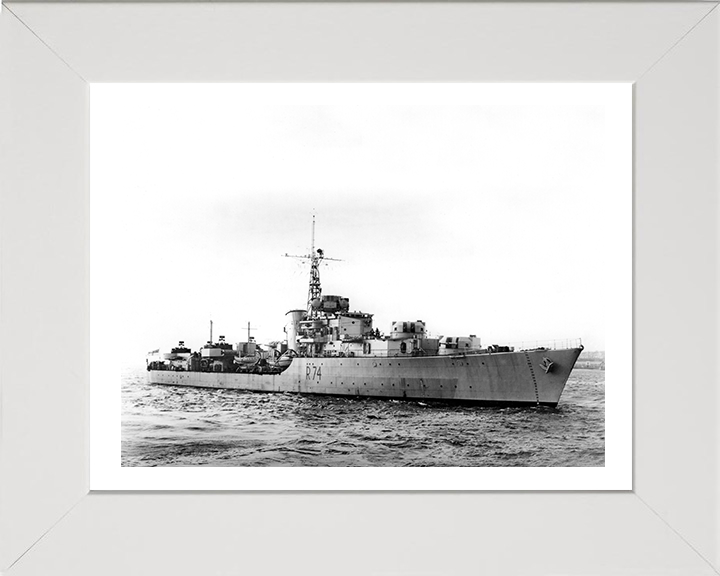 HMS Hogue R74 (D74) Royal Navy Battle class destroyer Photo Print or Framed Print - Hampshire Prints