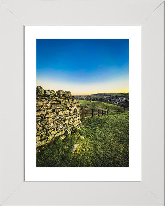 Sunset over Kendal in the Lake District Cumbria Photo Print - Canvas - Framed Photo Print - Hampshire Prints