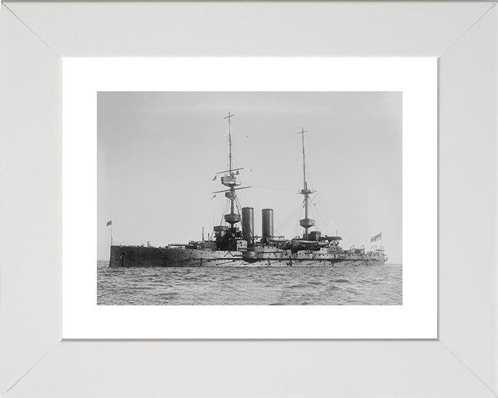 HMS Albemarle (1901) Royal Navy pre dreadnought Photo Print or Framed Print - Hampshire Prints