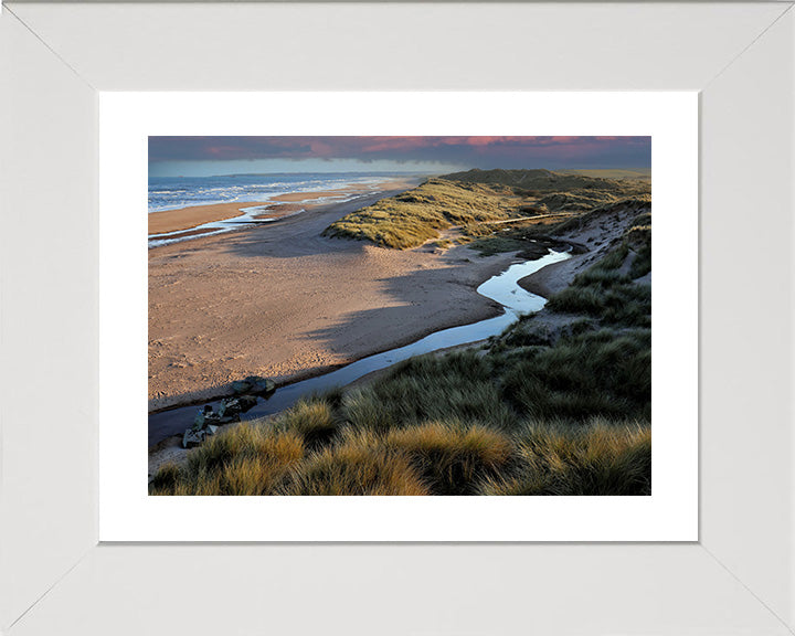 Balmedie Beach Scotland at sunset Photo Print - Canvas - Framed Photo Print - Hampshire Prints