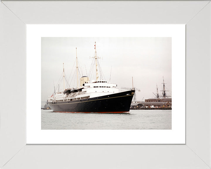 HMY Britannia Royal Yacht Leaving Portsmouth Photo Print or Framed Print - Hampshire Prints