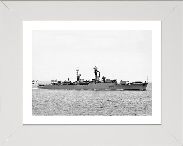 HMS Llandaff F61 Royal Navy Salisbury class Frigate Photo Print or Framed Print - Hampshire Prints