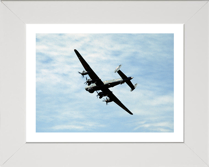 RAF Shackleton aircraft in flight | Photo Print | Framed Print | Military | Aircraft | Royal Air Force | Wall Art | Home Decor | Aviation | Photography Hampshire Prints 10 x 8 White Frame Yes