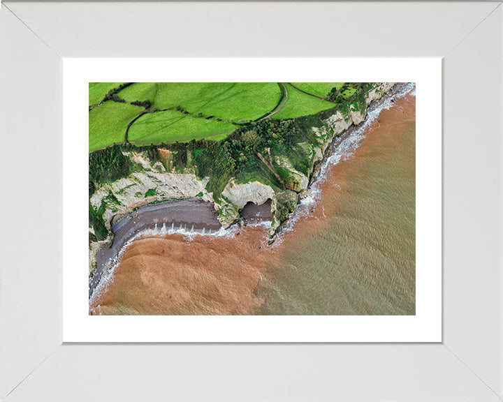 Beer Beach Devon from above Photo Print - Canvas - Framed Photo Print - Hampshire Prints