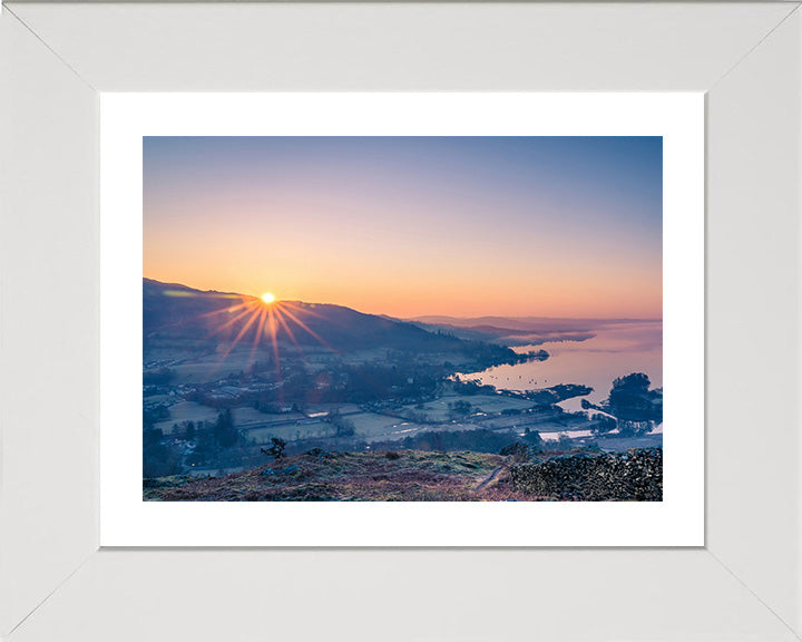 Todd Crag Ambleside Cumbria at sunrise Photo Print - Canvas - Framed Photo Print - Hampshire Prints