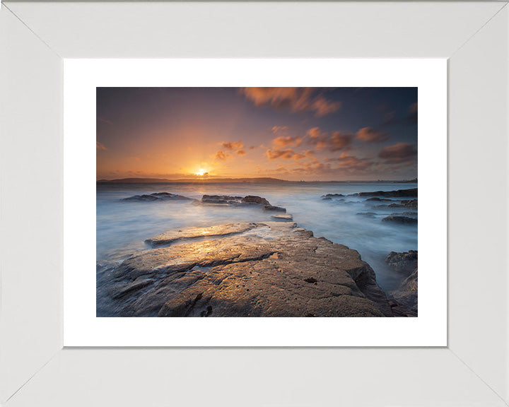 Bovisand Beach Devon at sunset Photo Print - Canvas - Framed Photo Print - Hampshire Prints