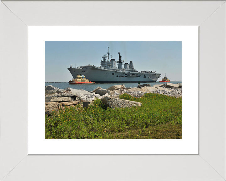 HMS Ark Royal R07 Royal Navy Invincible class aircraft Carrier Photo Print or Framed Print - Hampshire Prints